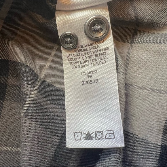 Cabela's Shirt Grey Plaid Tunic Pullover Woman’s Large Outdoors Casual Cotton - Picture 13 of 13